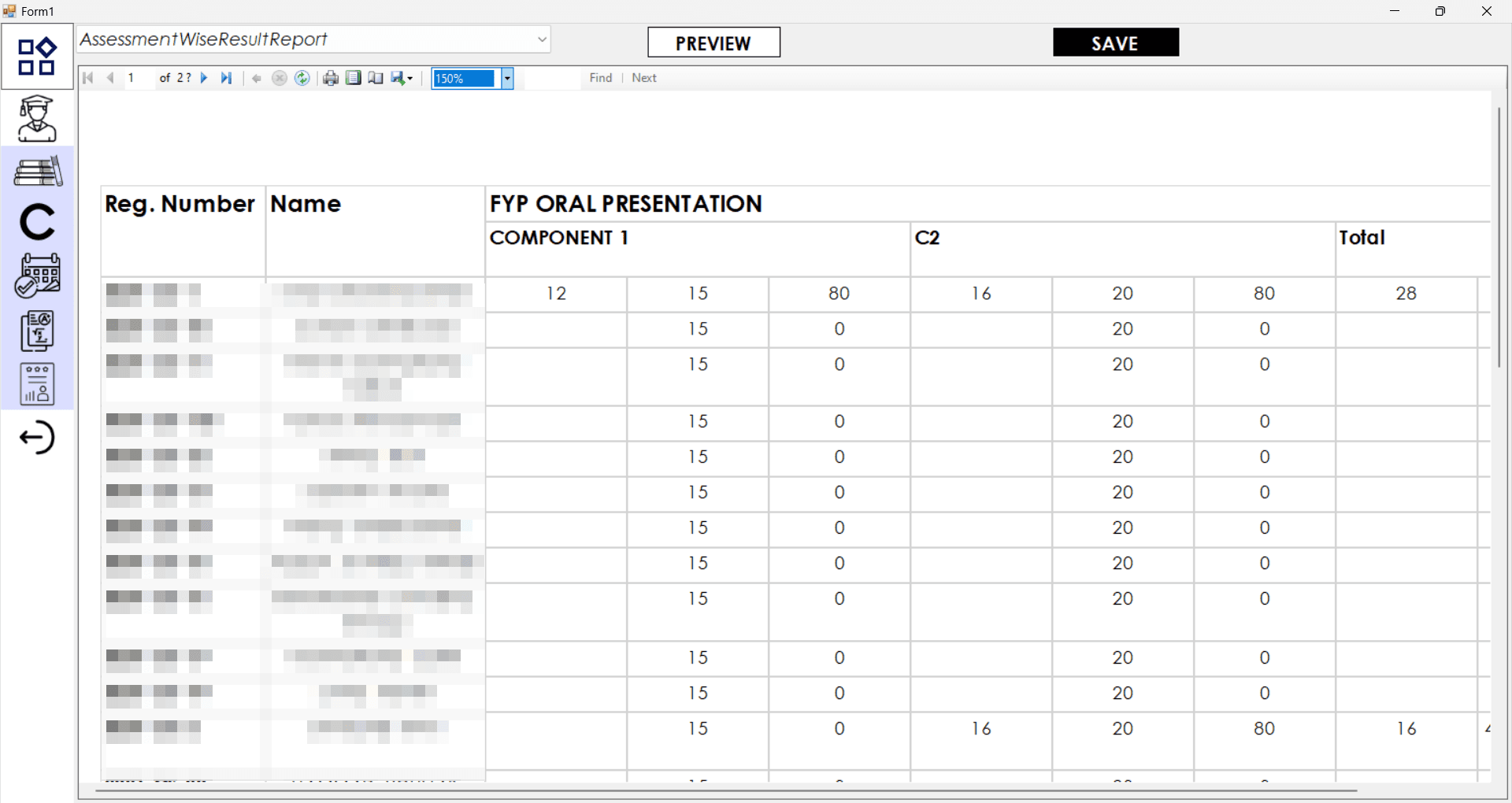 Evaluation Management System screenshot 1