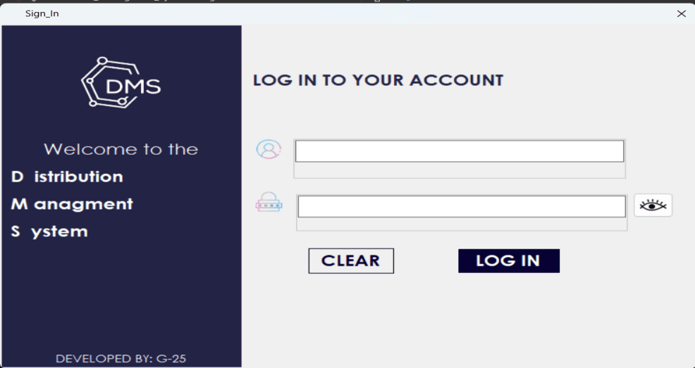 Distribution Management System screenshot 1