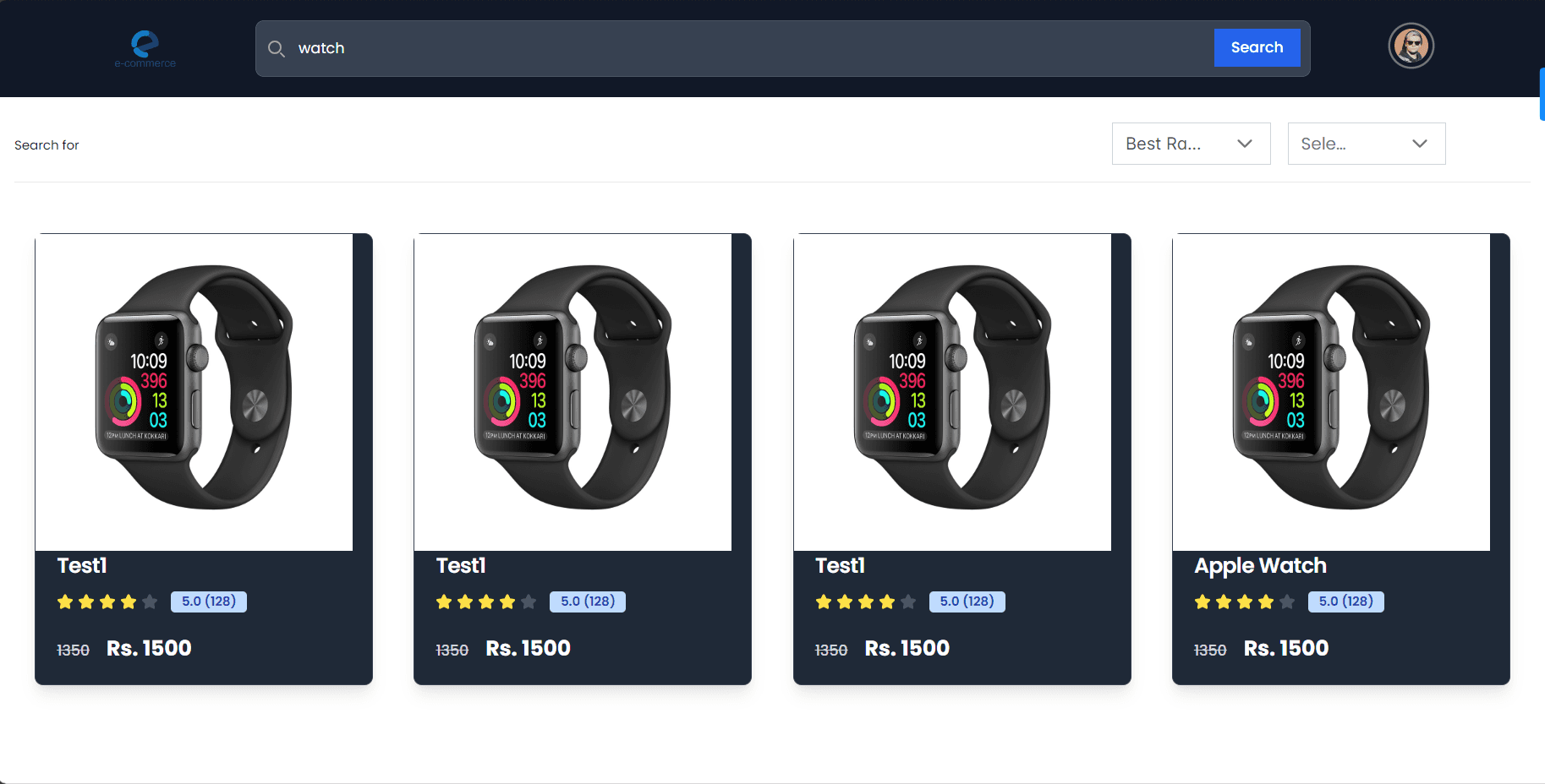E-Commerce Website screenshot 2