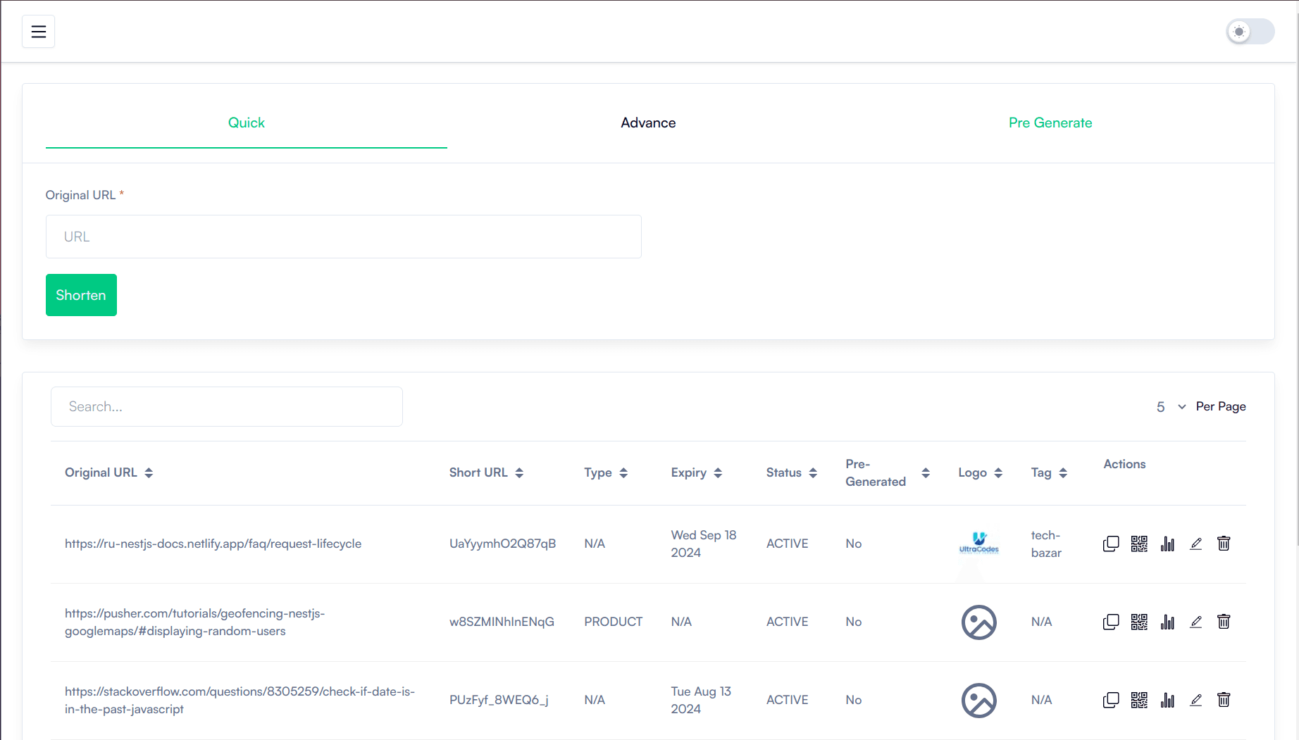 Link.ly: A URL Shortener screenshot 1